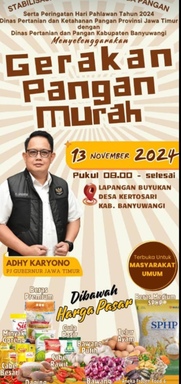 Gerakan Pangan Murah Banyuwangi: Jaga Stabilitas Harga, Wujudkan Kedaulatan Pangan