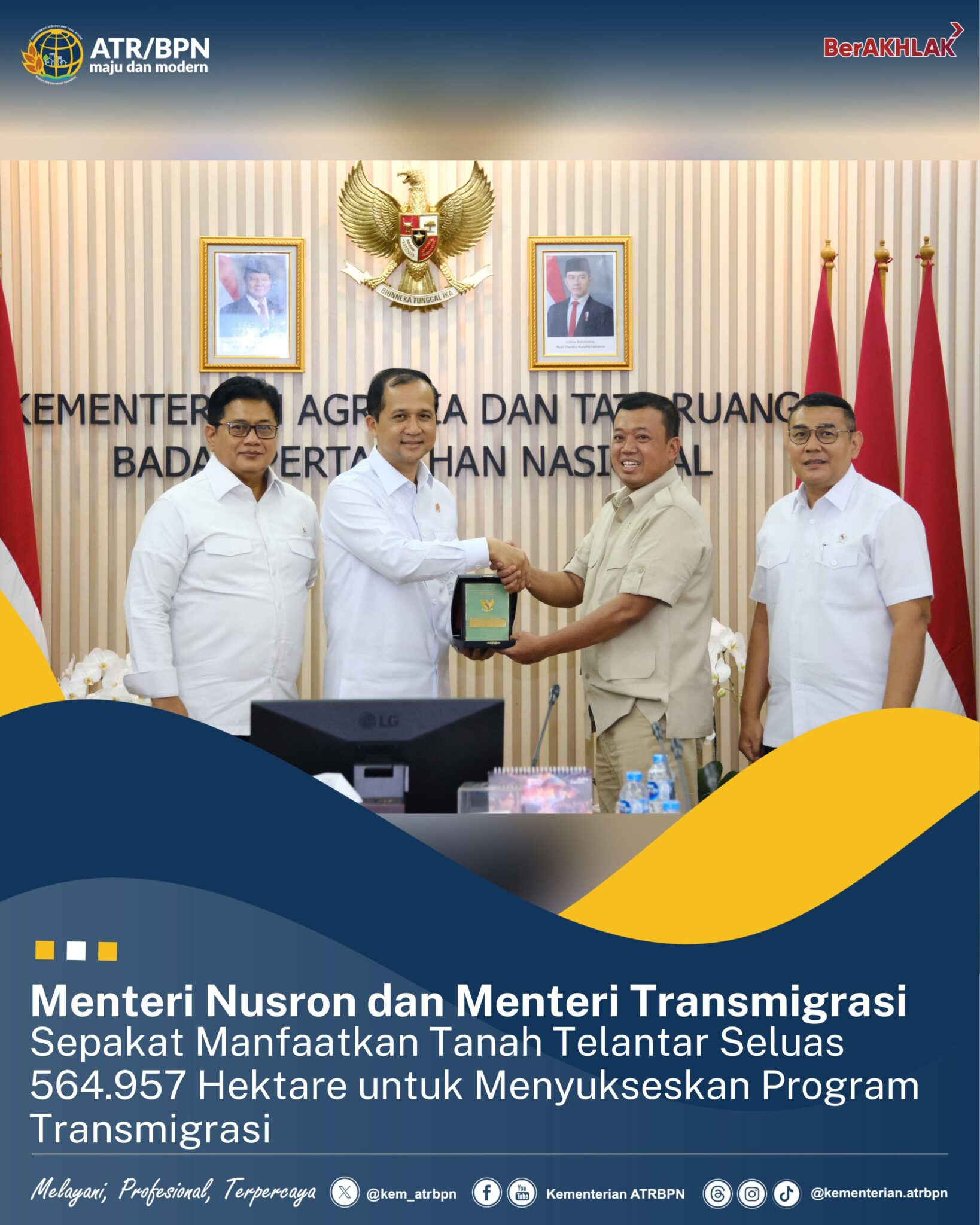 Menteri Nusron Siapkan 50 Hektare Tanah untuk Relokasi Korban Erupsi Gunung Lewotobi Laki-Laki NTT