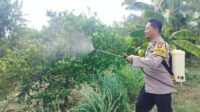 Bhabinkamtibmas Kebon Agung Jadi Garda Depan Ketahanan Pangan, Ajak Warga Manfaatkan Lahan Kosong