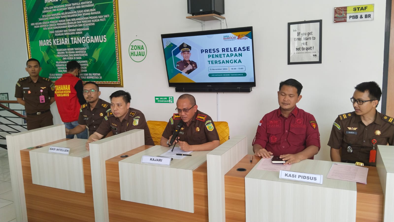 Kejari Tanggamus Menetapkan Dirut PT.FBA Tersangka Korupsi