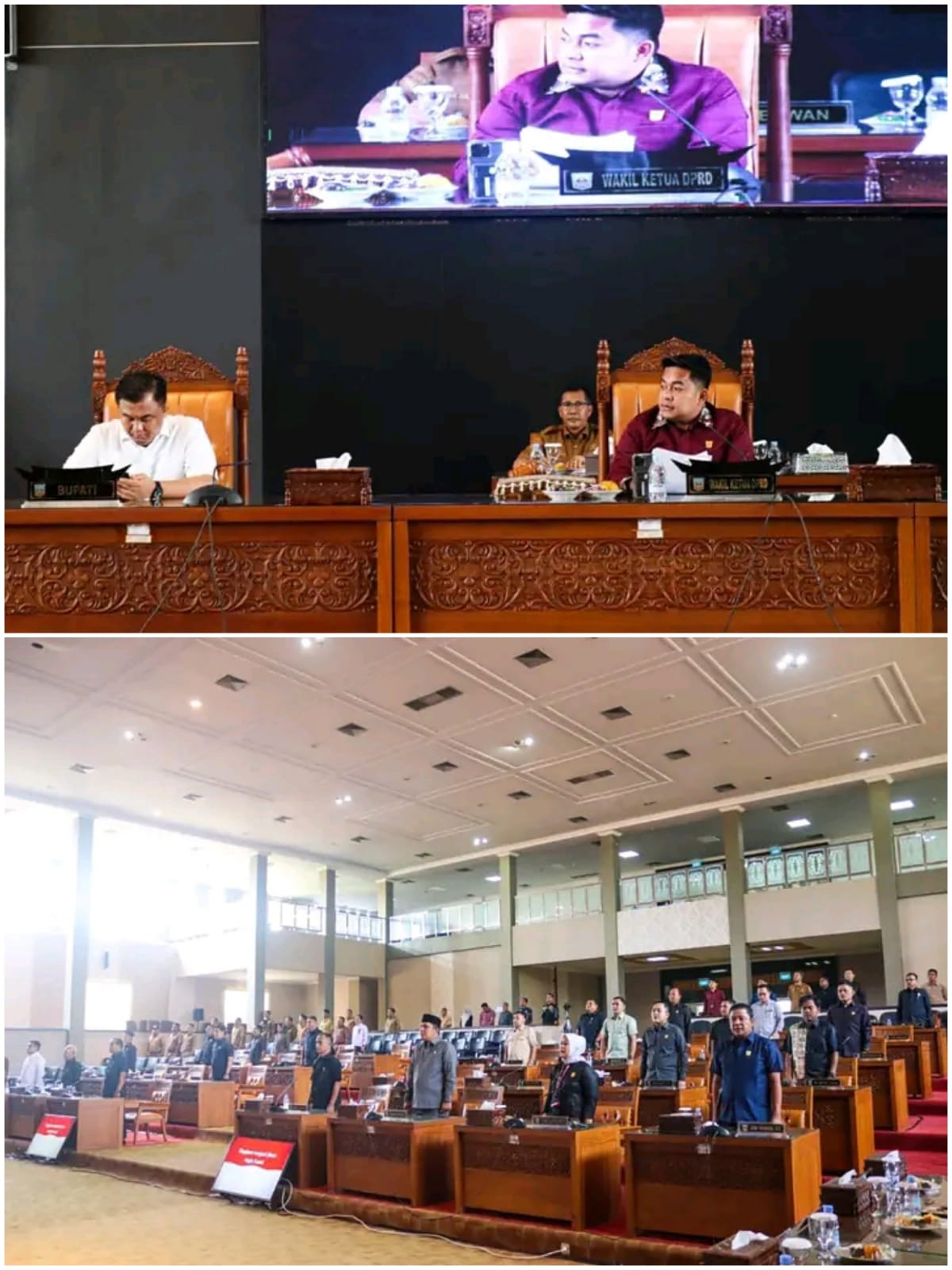 Bupati Dharmasraya Sutan Riska Tuanku Kerajaan Sampaikan Jawaban Pandangan Umum Fraksi DPRD Ranperda APBD 2025