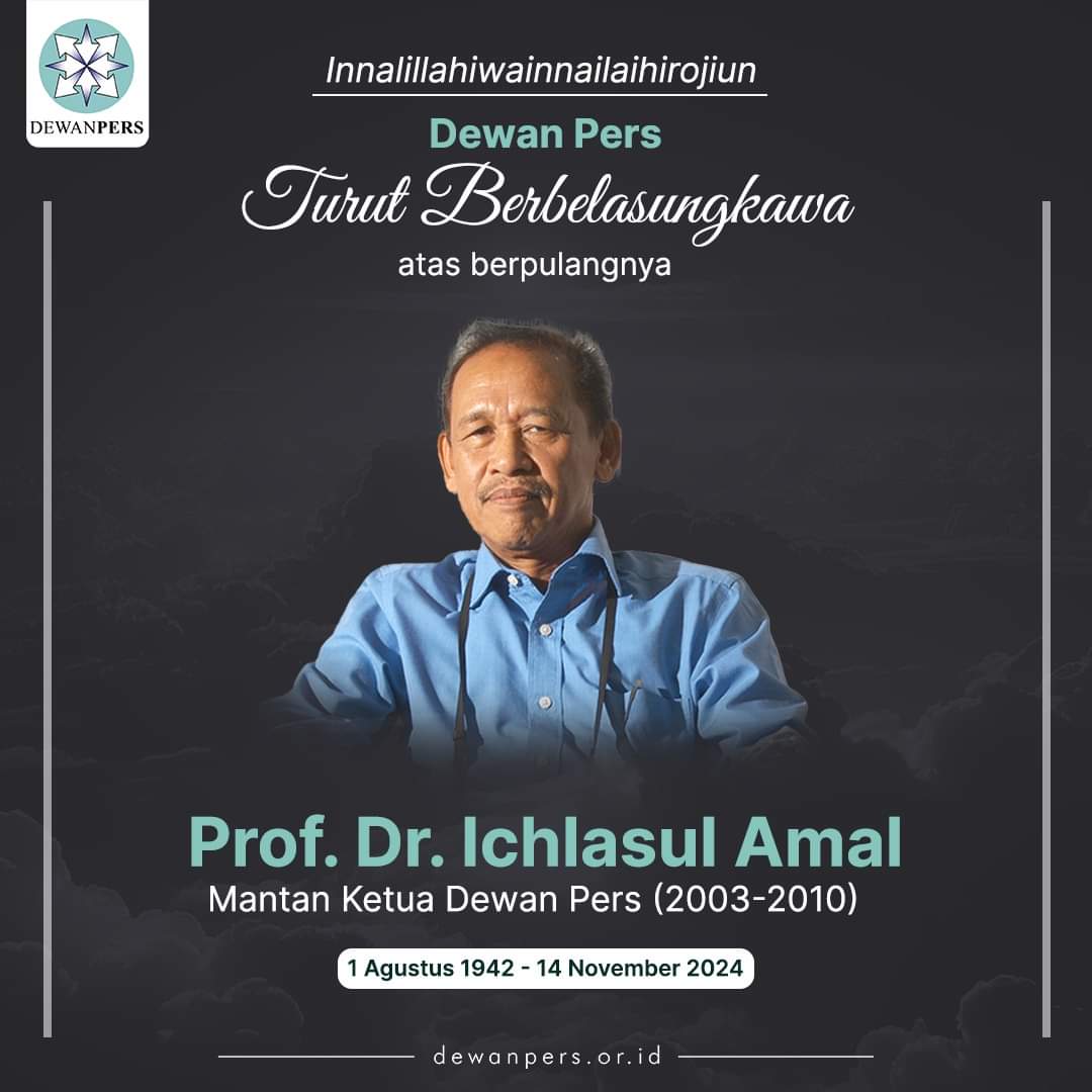 egenap keluarga besar Media Go Indonesia.id turut berduka cita atas berpulangnya Prof. Dr. Ichlasul Amal