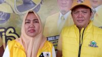 Hadiri Ulang Tahun Golkar dan Pembagian Door Prize Di Duspa, Ini Yang Disampaikan Calon Walikota Pagar Alam Hepy Safriani.