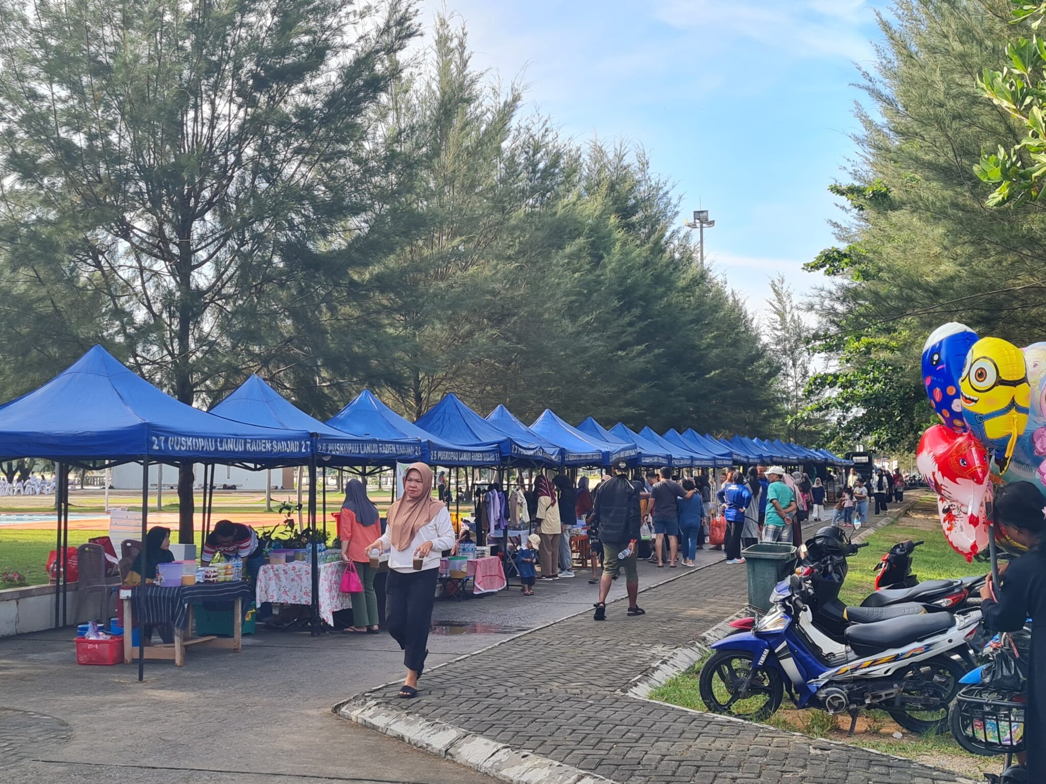 Pasar Minggu Ria TNI AU Lanud Raden Sadjad Ajang Promosi Wisata dan UMKM Natuna