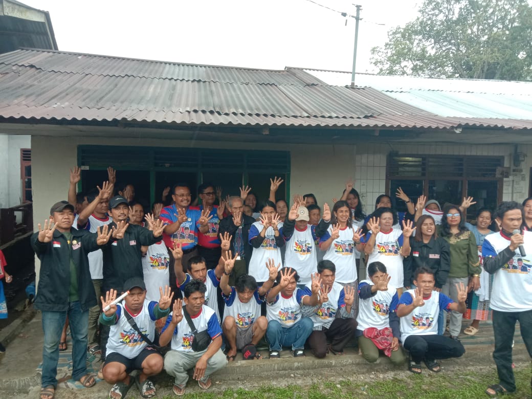 Masyarakat Desa Belang Malum Kec Sidikalang Doakan Dukung Rimso-Barita Menang dan Menjadi Bupati dan Wakil Bupati Dairi