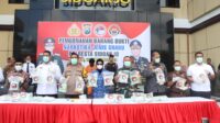 Polresta Sidoarjo Musnahkan Barang Bukti Sabu Senilai Rp 30 Miliar