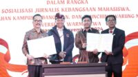 Geber Jurnalis Kebangsaan Mahasiswa, Universitas Warmadewa Terima Penghargaan BNPT