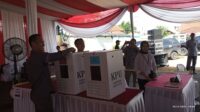 Simulasi Pemungutan Suara & Perhitungan Suara dilapangan Tangsi Talangpadang