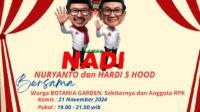 Undangan Silatuhrahmi Pasalon no urut 1 NADI di Perumahan Botania Garden