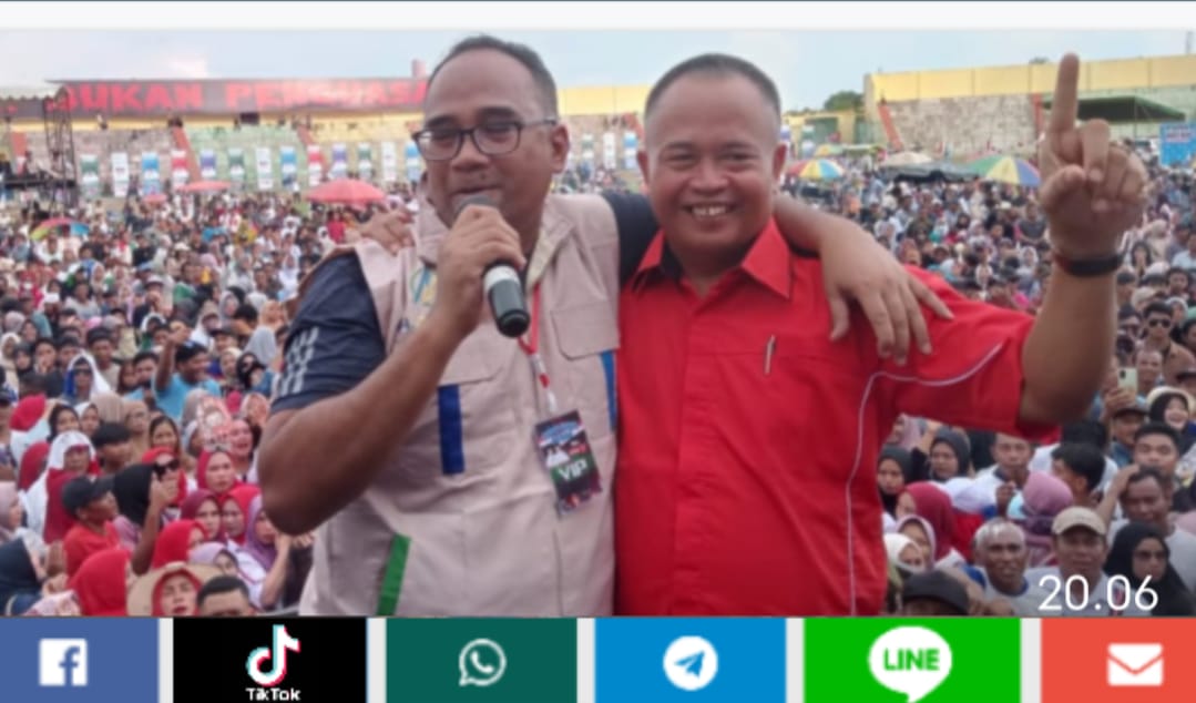 Kampanye Akbar Pasangan Calon Bupati Tebo Nomor 01 Dibanjiri Ribuan Pendukung