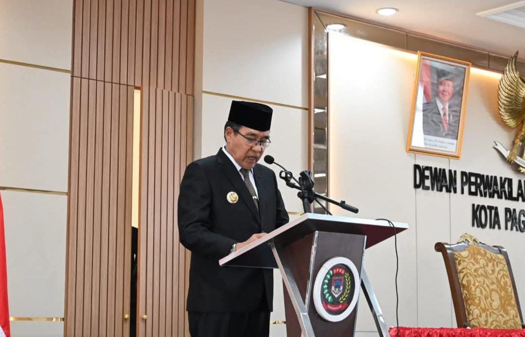 Hadiri Sidang Paripurna DPRD, Ini Yang Disampaikan Pj Walikota Pagar Nelson Firdaus.