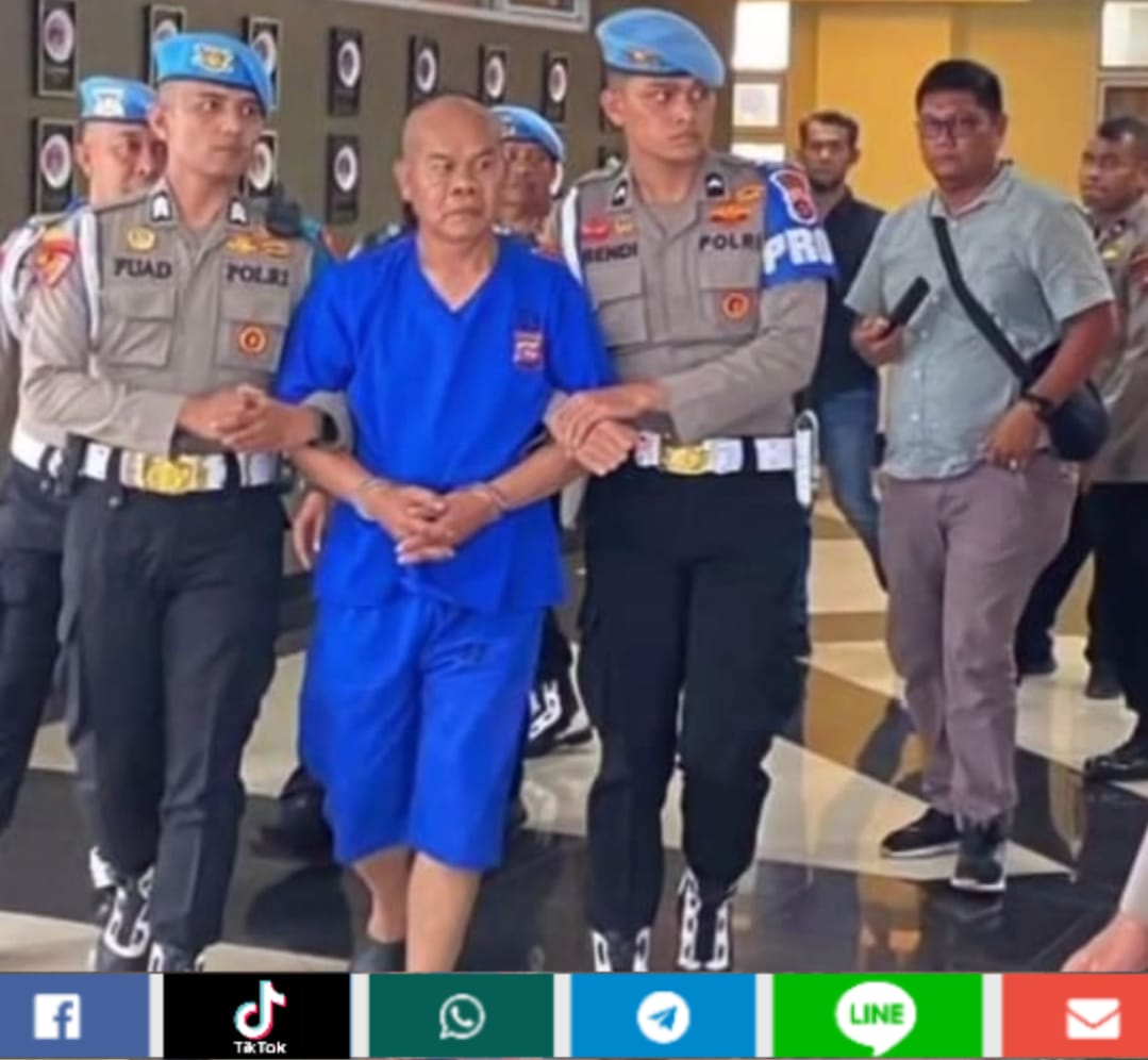 Sibotak AKP Dadang Dihadirkan dalam Konferensi Pers Polda Sumbar, Diborgol dan Berbaju Tahanan