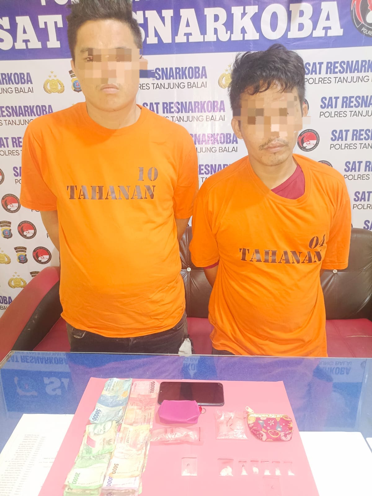 Polres Tanjung Balai Tangkap Dua Orang Bandar Sabu Meresahkan Masyarakat