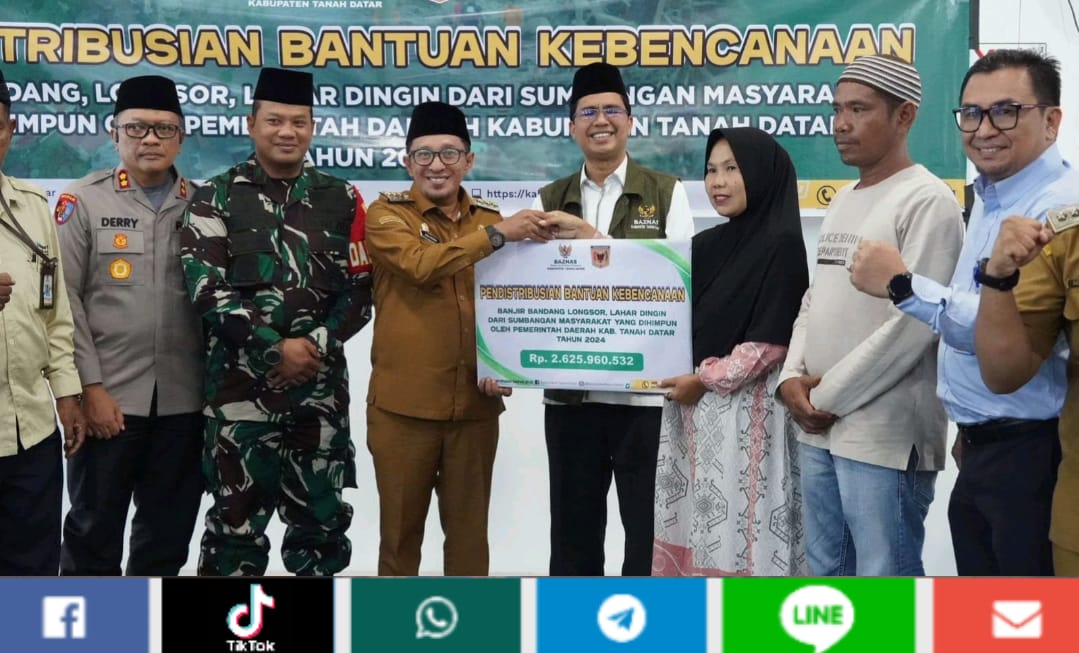 Waspada Hoaks, Bupati Tanah Datar Tekankan Validitas Data Bantuan untuk Korban Bencana