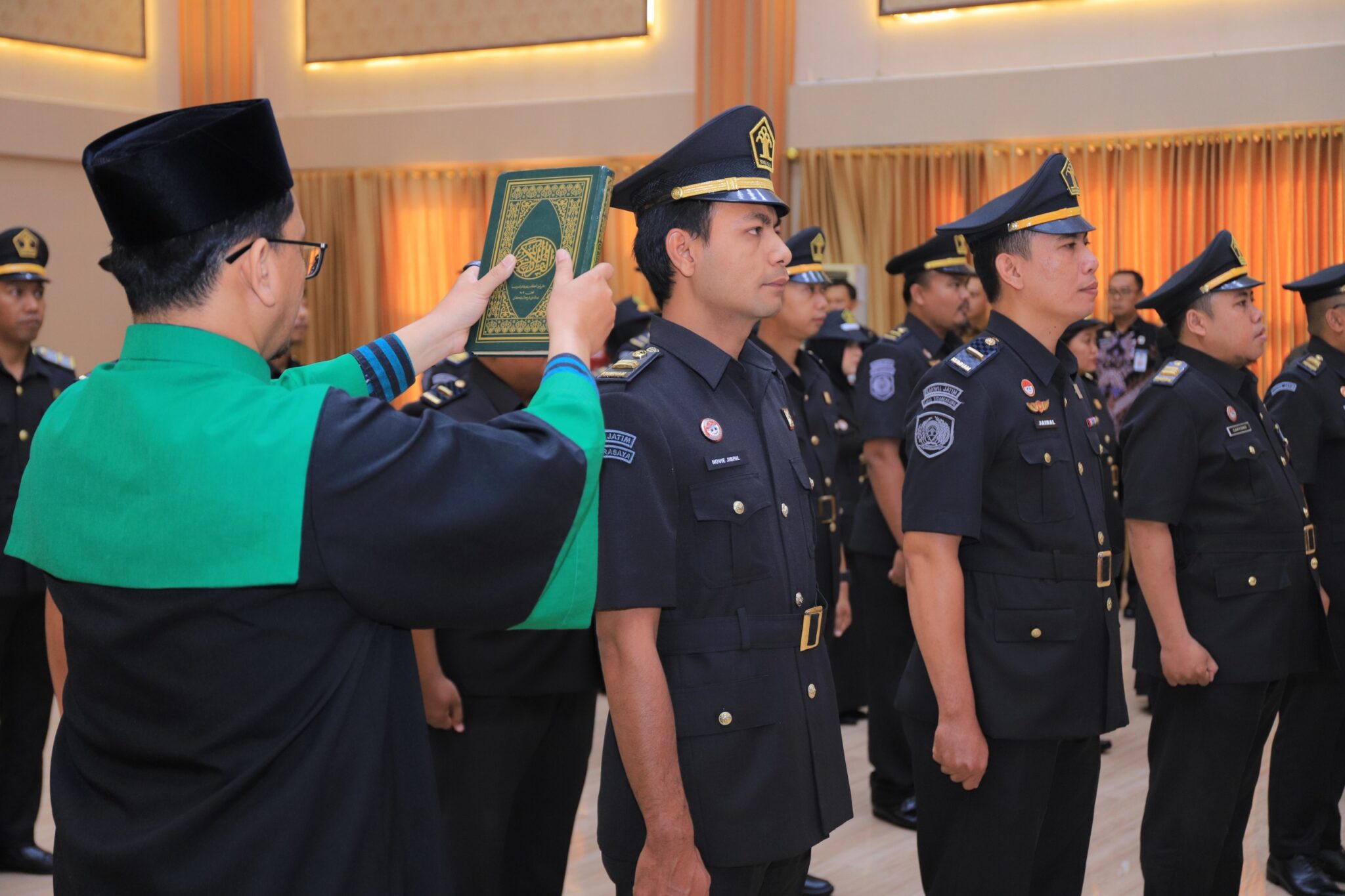 Lantik dan Ambil Supah 23 Pejabat Fungsional Analis Pengelolaan Keuangan APBN, Ini Pesan Kakanwil Kemenkumham Jatim