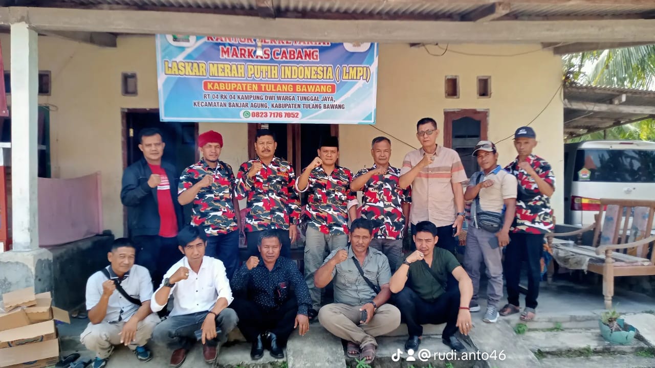 Markas Cabang Laskar Merah Putih Indonesia Tulang Bawang Gelar Rapat Kordinasi dan Konsulidasi.