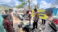 Polres Sikka Salurkan Bantuan Air Bersih ke Dusun Watu Huhur, Talibura