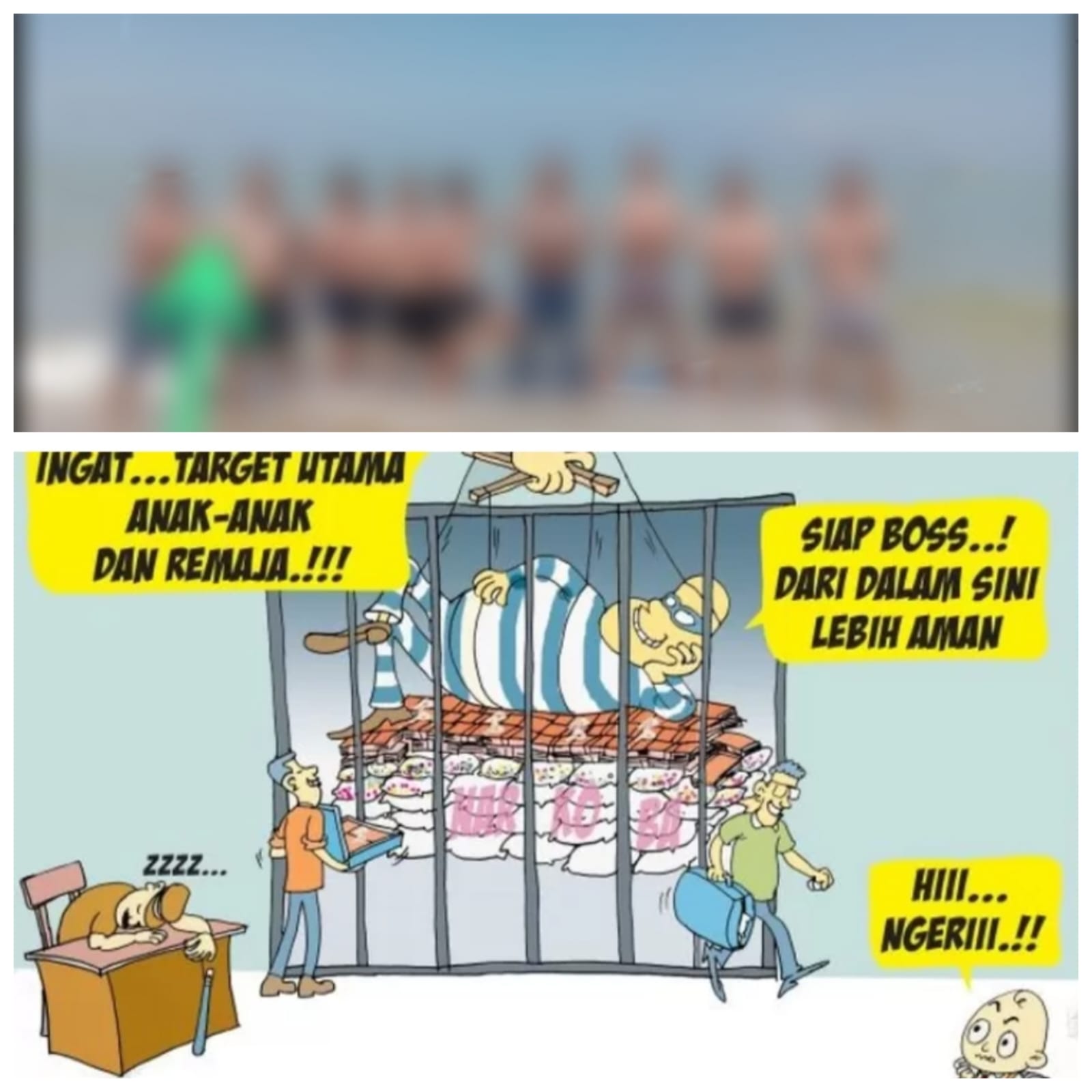 Diduga Narapidana Lapas Narkotika Kelas IIA Pamekasan Dan Narapidana Lapas Kelas IIA Pamekasan Bisa Berenang di Pantai Dan Berbisnis Narkoba Didalam Lapas