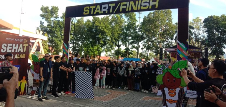 Jelang Pilkada Serentak KPU Pagar Alam Adakan Jalan Sehat Bersama