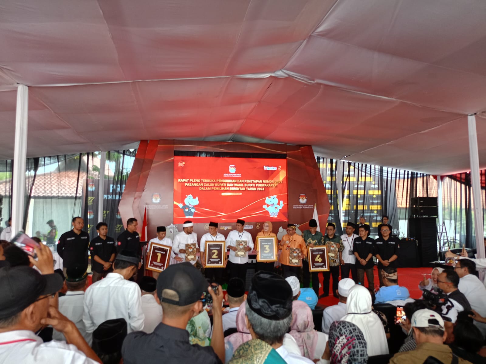 KPU Kabupaten Purwakarta Tetapkan Nomor Urut Pasangan Calon Bupati & Wakil Bupati