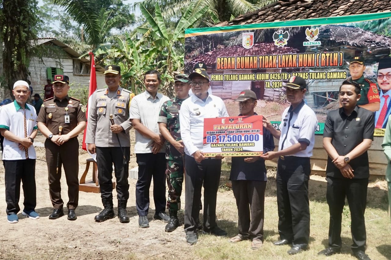 Pj Sekda Haryanto Hadiri Acara Baznas Lounching Bedah Rumah