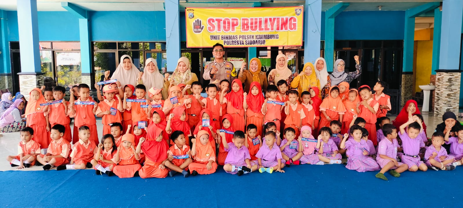 Kanit Binmas Polsek Krembung Edukasi Bahaya Bullying Sejak Dini