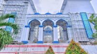 Gerbang Bertulis Masjid Agung Batam Sudah Megah Berdiri Siap Sambut Para Tetamu Allah