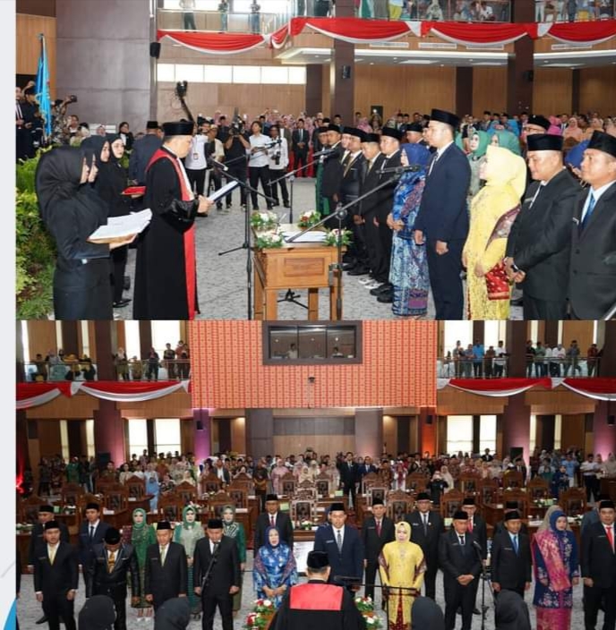 Lubuklinggau, Yunizar Kilat Daya dalam Paripurna Pengambilan Sumpah dan Janji Anggota DPRD