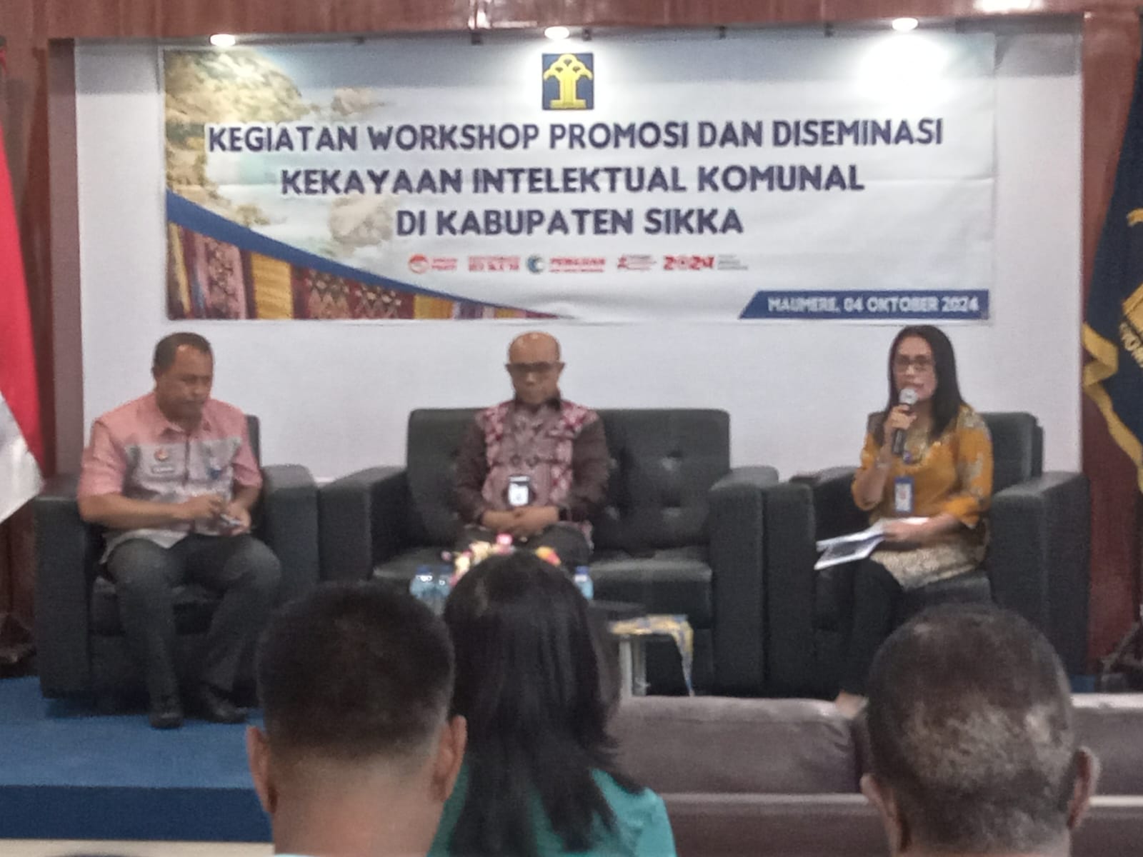 Kanwil KUMHAM NTT Gelar Workshop Promosi Dan Diseminasi Kekayaan Intelektual Komunal Di Kabupaten Sikka.