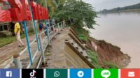 Turap Penyangga Tebing di Desa Teriti Ambruk Lagi, Warga Khawatirkan Dampak Serius