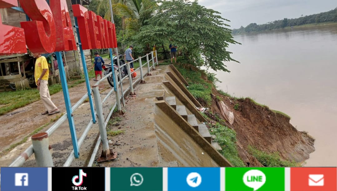 Turap Penyangga Tebing di Desa Teriti Ambruk Lagi, Warga Khawatirkan Dampak Serius