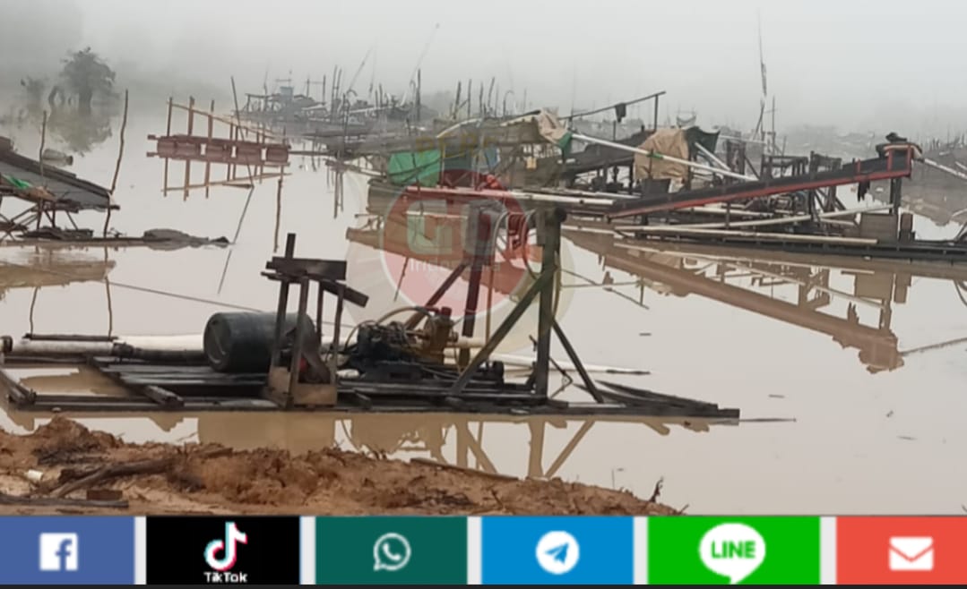 Aktivitas PETI di Danau Embat, Batanghari, Diduga Didukung Oknum dan Dibiarkan Aparat