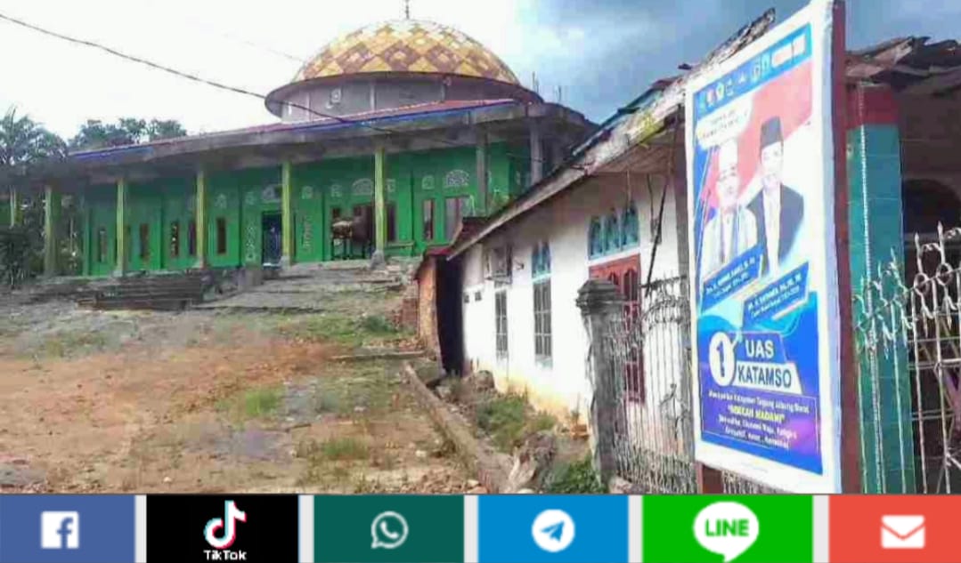 Atribut Kampanye Anwar Sadat-Katamso Dipasang di Pekarangan Masjid, Pemuda Tanjab Barat Soroti Pelanggaran