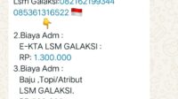 Syarat dan Ketentuan Bergabung Menjadi Pengurus/Anggota LSM Gabungan Lembaga Anti Korupsi (GALAKSI).