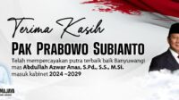 Dodi Iwa Kusumajaya Ucapkan Terima Kasih Kepada Pak Prabowo Subianto