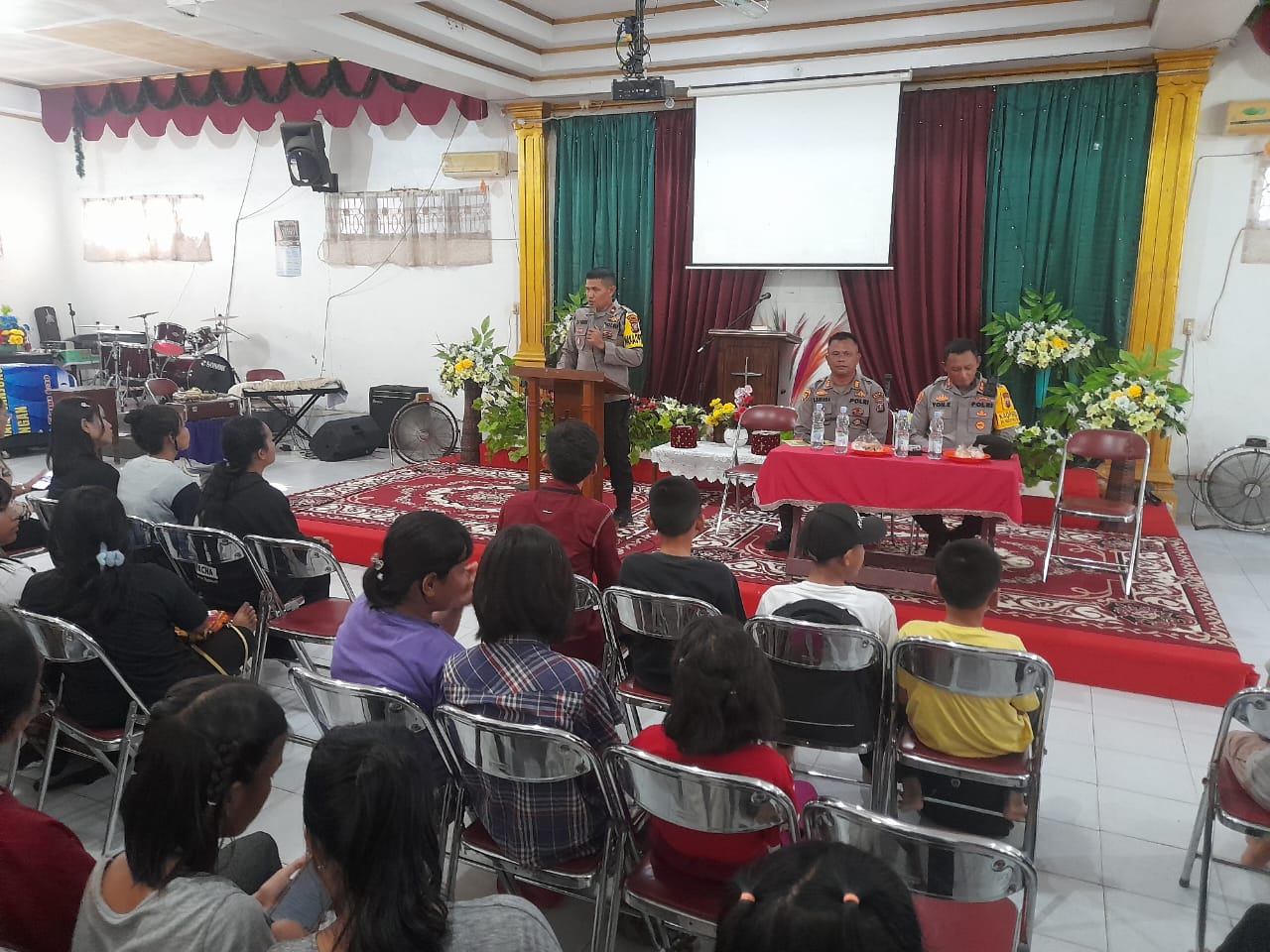 Cegah Narkoba di Kalangan Remaja GPDI, Polres Tanjung Balai Melaksanakan Sosialisasi
