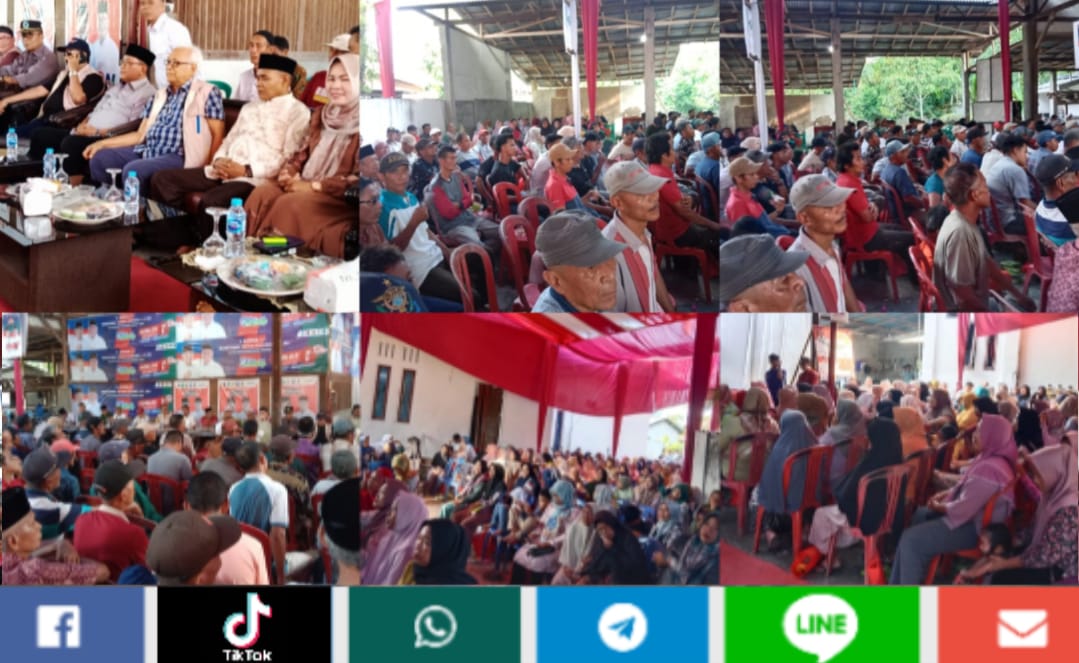 Ribuan Pendukung Hadiri Kampanye Terbuka H. Aspan-Wartono di Teluk Kuali, Tebo Ulu