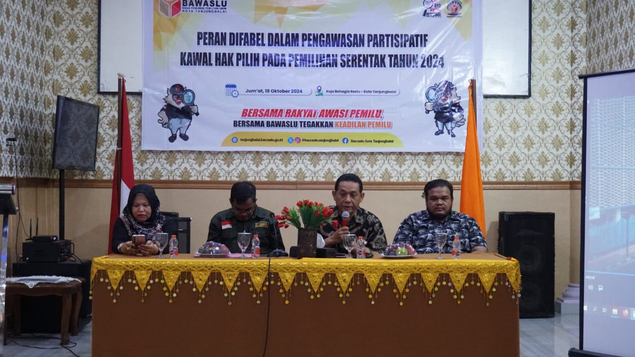 Gelar Sosialisasi Peran Difabel, Bawaslu Tanjungbalai Pastikan Kawal Hak Pilih Sampai Akar Rumput