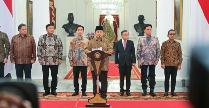 Presiden Prabowo Subianto Umumkan Kabinet Merah Putih Periode 2024-2029