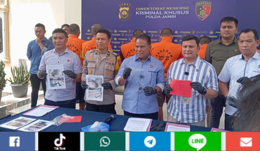 Subdit 4 Ditreskrimsus Polda Jambi Tangkap Sopir dan Kernet Pengangkut BBM Ilegal di Muaro Jambi