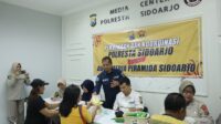 Sambut 73 Tahun Humas Polri, Polresta Sidoarjo Gelar Bakti Kesehatan Bagi Wartawan