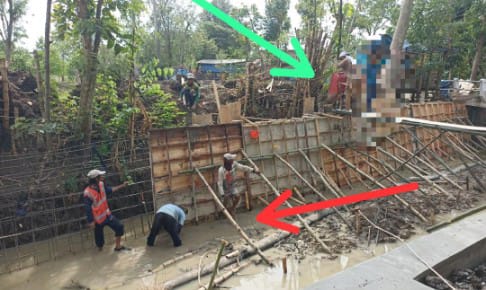 Proyek TPT Tanjungharjo, PU SDA Bojonegoro Berkilah