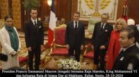 Raja Maroko King Mohammed VI Sambut Kunjungan Kenegaraan Presiden Prancis Emmanuel Macron di Dar al-Makhzen