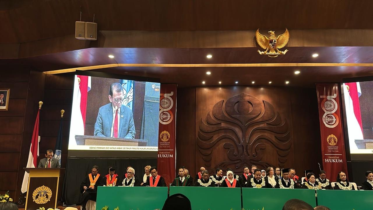 100 Tahun Fakultas Hukum Universitas Indonesia ,Ketua MA Sampaikan Mahkamah Agung Selalu Terbuka Untuk Kolaborasi