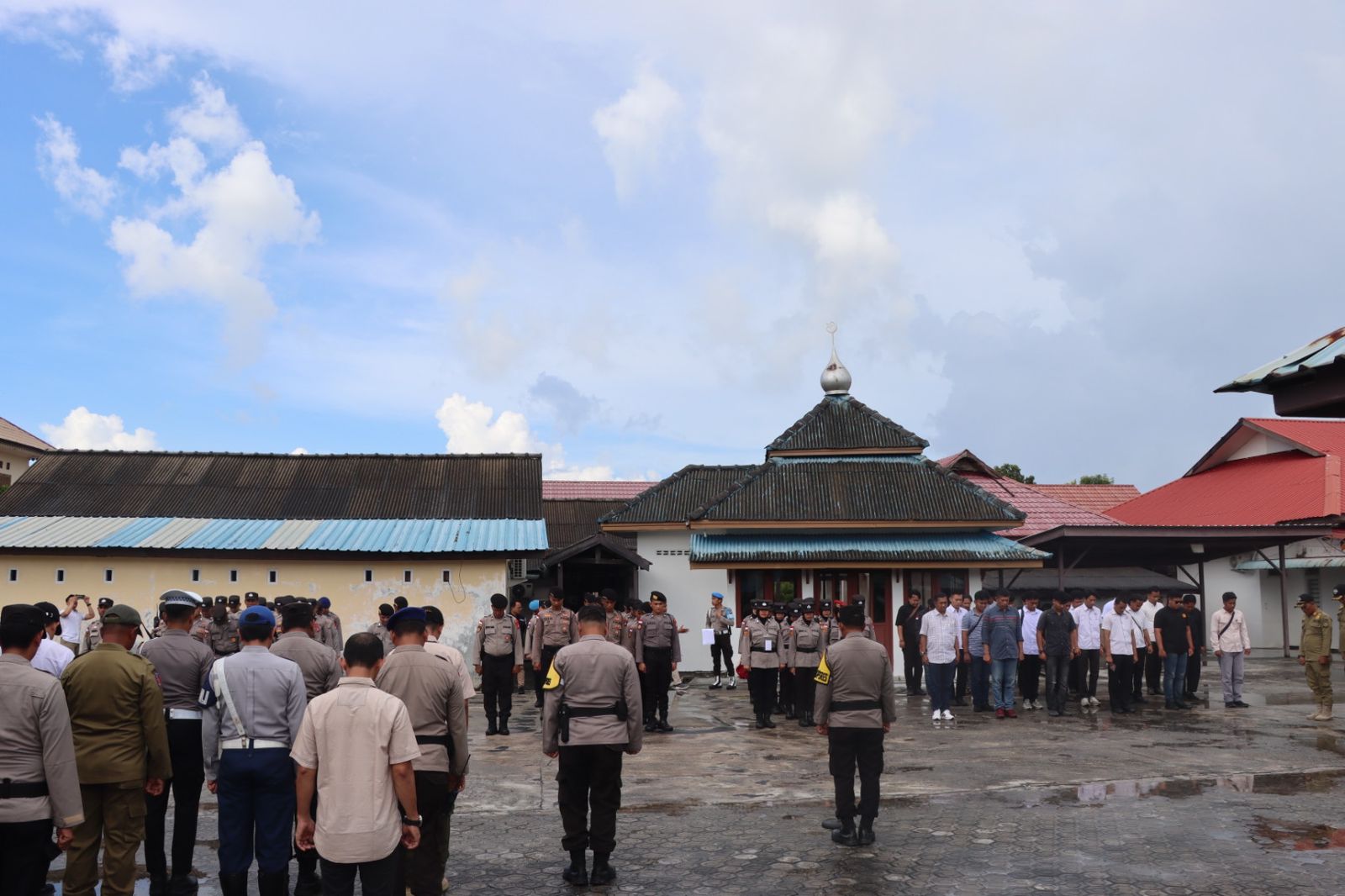 Polres Natuna Gelar Apel Gabungan Pengamanan Debat Publik Pilkada 2024