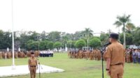 Pjs. Wali Kota Tanjungbalai, Baharuddin Pabba, Memimpin Pelaksanaan Apel Gabungan