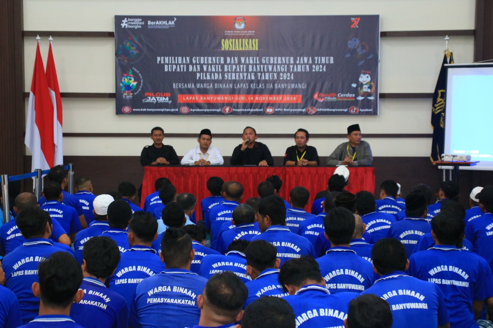 KPU Mulai Sosialisasikan Teknis Pelaksanaan Pilkada ke Warga Binaan Lapas Banyuwangi