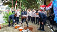 Wadankorbrimob Gelar Peletakan Batu Pertama Kantor Satuan Intelijen Brimob