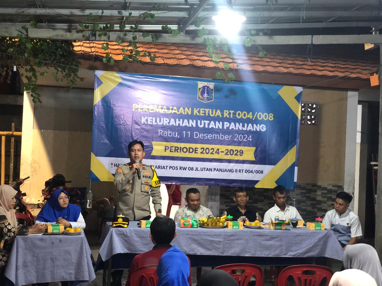 Hadiri Peremajaan RT, Kapolsek Kemayoran imbau Warga Terkait Kamtibmas
