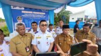 Peresmian Pengoperasian Pos Jaga Dan Palang Pintu Perlintasan Kereta Api,Di Hadiri Wali Kota Tanjung Balai.